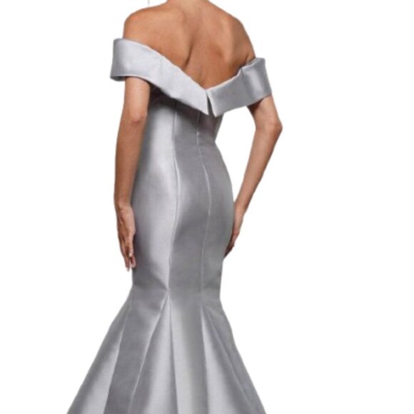 SALE NWT Rina Di Montella RD3257 Mikado Mother of the Bride Dress Gold Size 10 - Picture 3 of 6